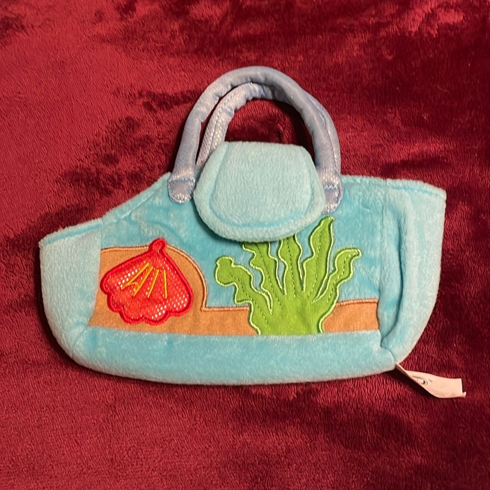 Girls purses- bundle of 2- 1 blue w/shells & 1 is a Webkins funky flower purse